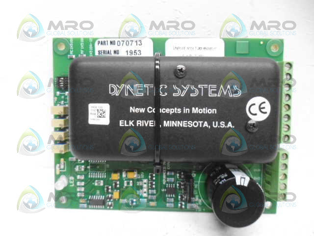 DYNETIC SYSTEMS 070713 CONTROL BOARD *USED*