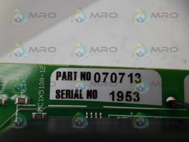 DYNETIC SYSTEMS 070713 CONTROL BOARD *USED*