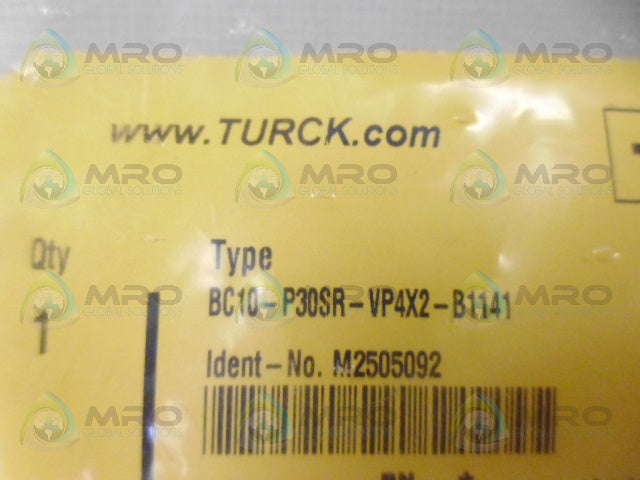 TURCK BC10-P30SR-VP4X2-B1141 PROXIMITY SWITCH *NEW IN FACTORY BAG*
