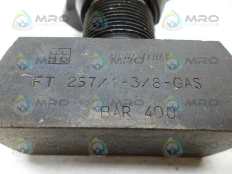 INDUSTRIAL MRO FT257/1-3/8-GAS VALVE *USED*