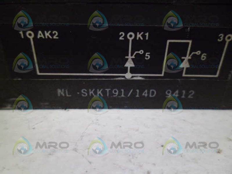 INDUSTRIAL MRO NL-SKKT91/14D 9412 THYRISTOR *USED*