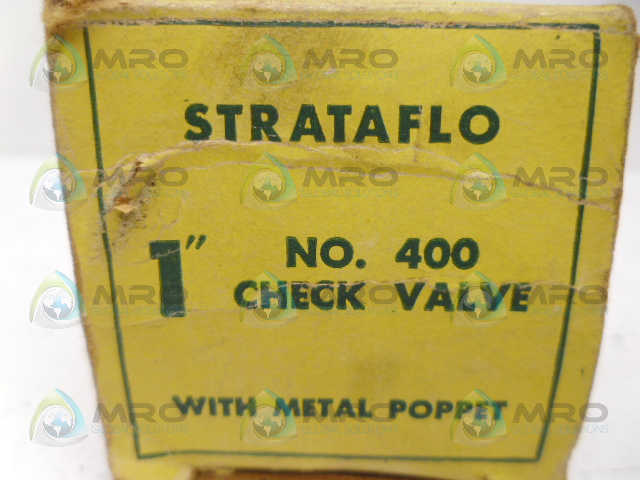 STRATAFLO 400 CHECK VALVE 1" *NEW IN BOX*
