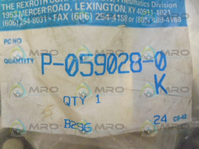 REXROTH P-0590258-0K KIT *NEW IN FACTORY BAG*