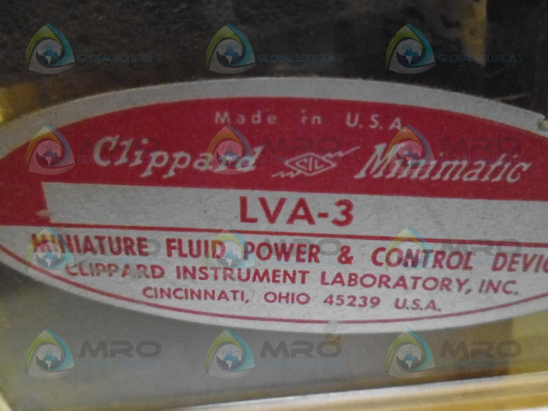 CLIPPARD LVA-3 LIMIT VALVE *NEW IN ORIGINAL PACKAGE*