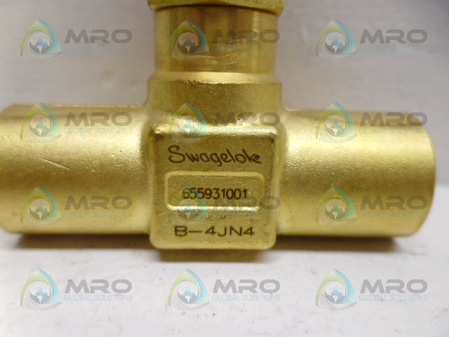 SWAGELOK B-4JN4 NEEDLE VLAVE *NEW NO BOX*