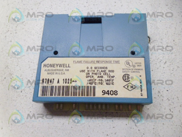 HONEYWELL R7847A1025 FLAME AMPLIFIER *USED*
