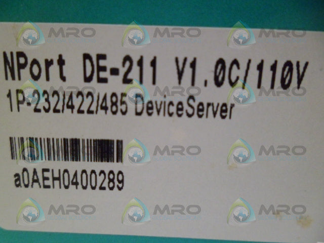 MOXA DE-211 DEVICE SERVER *NEW IN BOX*