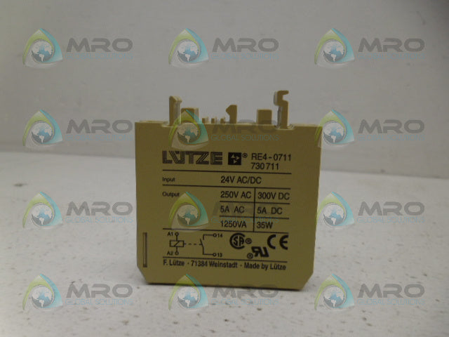 LUTZE RE4-0711 RELAY *NEW NO BOX*