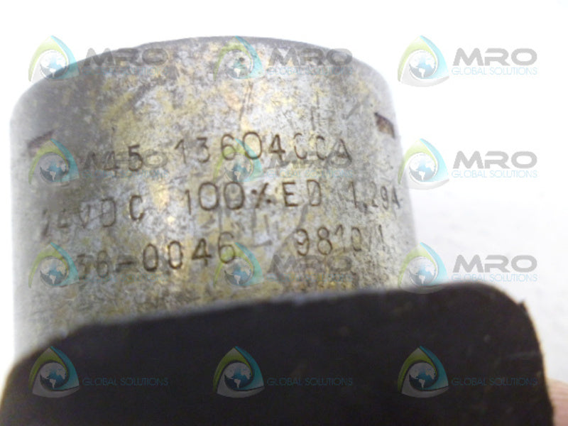 INDUSTRIAL MRO BM45 1360400A 24VDC 936-0046 9810/1 COIL *USED*
