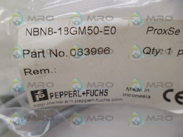 PEPPERL + FUCHS NBN8-18GM50-E0 PROXIMITY SENSOR *NEW IN FACTORY BAG*