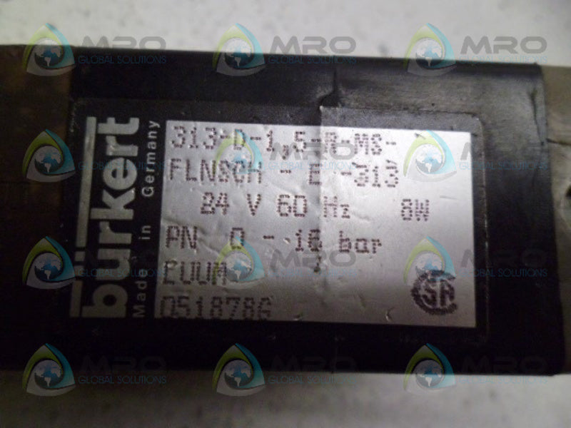 BURKERT 313-D-1,5-R-MS-FLNSCH-E-313 *USED*