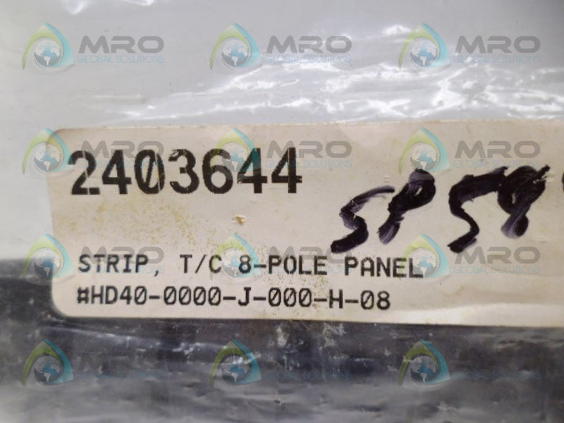 INDUSTRIAL MRO HD40-0000-J-000-H-08 PANEL STRIP *NEW IN FACTORY BAG*