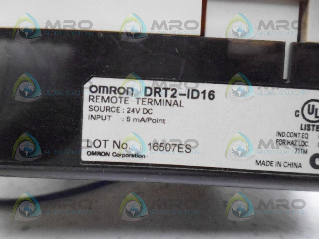 OMRON DRT2-ID16 REMOTE TERMINAL *USED*