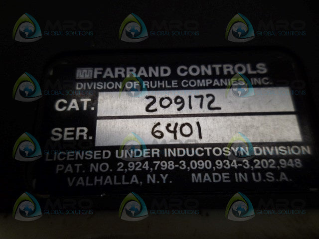 FARRAND 209172 LINEAR INDUCTION SLIDER *NEW NO BOX*