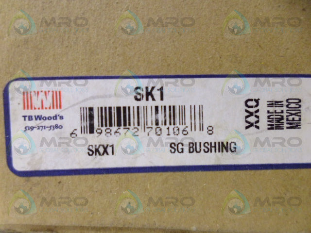 TB WOODS SK1 SK SPLIT TAPER LOCK BUSHING 1" *NEW IN BOX*