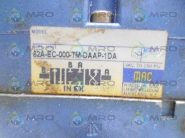 MAC 82A-EC-000-TM-DAAP-1DA SOLENOID VALVE *USED*