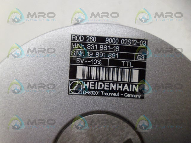 HEIDENHAIN ROD260900002S12-03 ENCODER *NEW NO BOX*