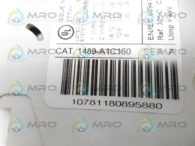 ALLEN BRADLEY 1489-A1C160 SER. A CIRCUIT BREAKER *NEW NO BOX*