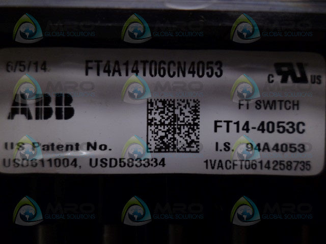 ABB FT4A14T06CN4053 FLEXITEST SWITCH FT14-4053C *NEW NO BOX*