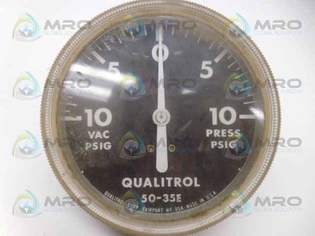 QUALITROL 50-35E GAUGE *USED*