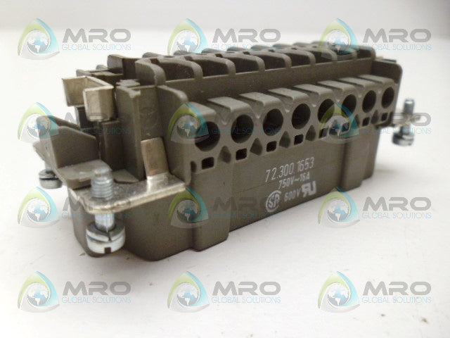 WIELAND 72.300.1653 CONNECTOR HOOD *USED*