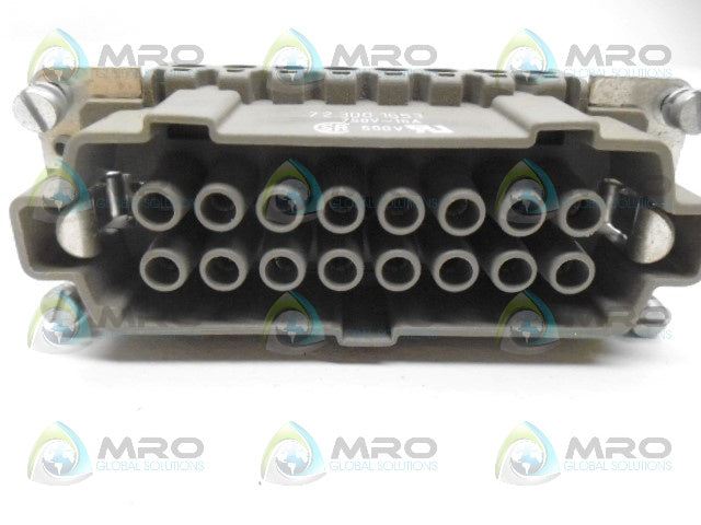 WIELAND 72.300.1653 CONNECTOR HOOD *USED*