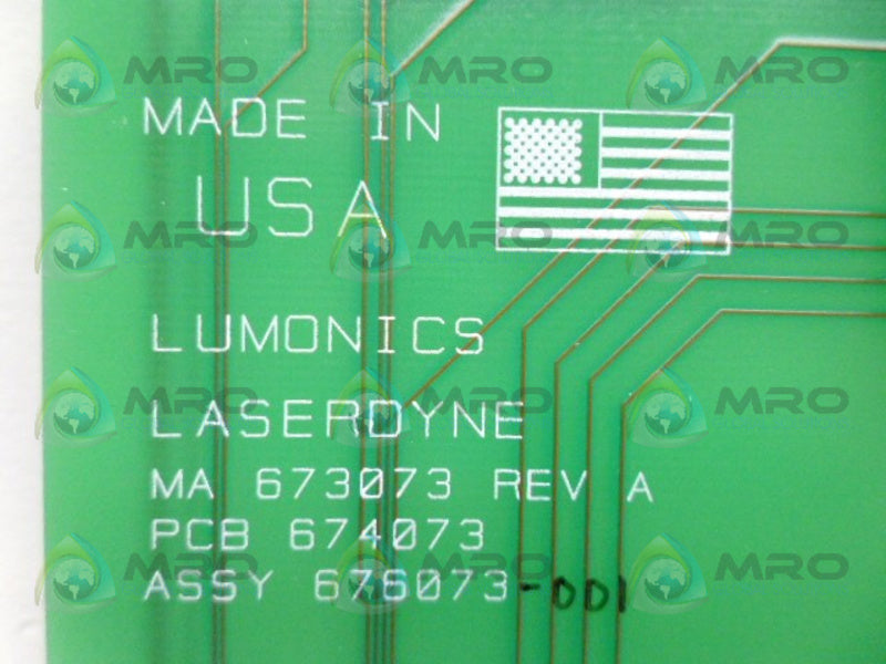 LUMONICS 676073-001 CIRCUIT BOARD *USED*