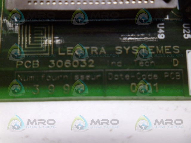 ELECTRA SYSTEMS PCB 306032 SYSTEM BOARD *USED*