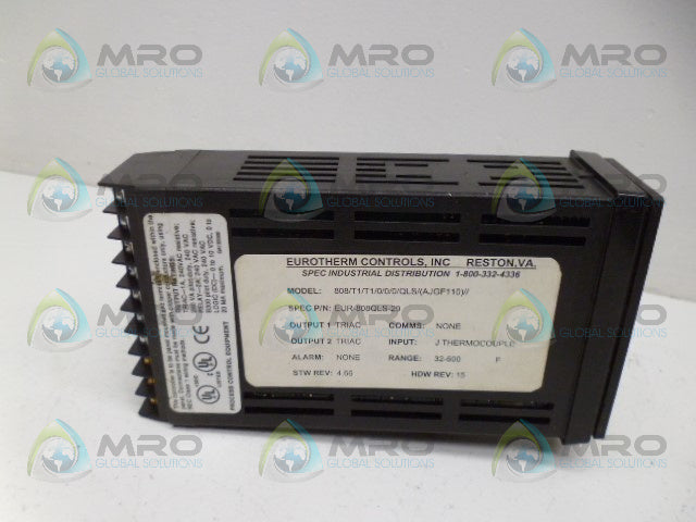 EUROTHERM 808/T1/T1/0/0/0/QLS/(ASJGF110)// CONTROLLER *USED*