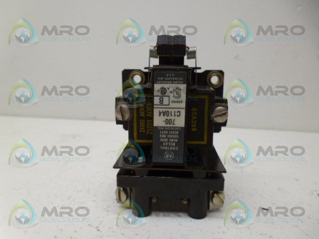 ALLEN BRADLEY 700-C110A4 SER. B RELAY *USED*