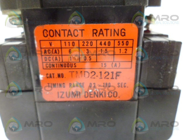 IZUMI TMD2-121F PNEUMATIC TIMER *NEW NO BOX*