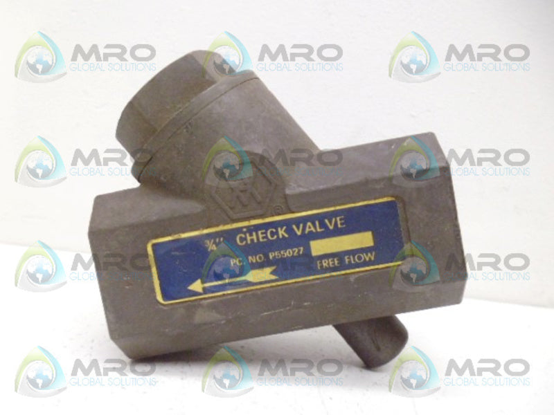 WESTINGHOUSE P55027 CHECK VALVE 3/4" *NEW NO BOX*