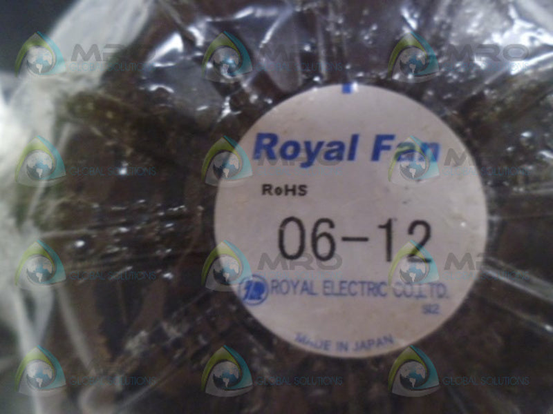 ROYAL ELECTRIC 06-12 FAN *NEW IN FACTORY BAG*