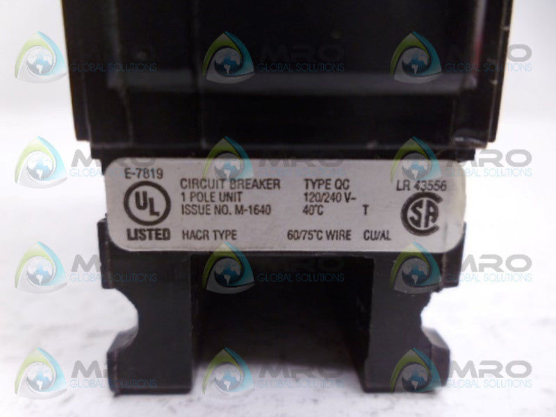 CUTLER HAMMER QC110 CIRCUIT BREAKER  NSNP