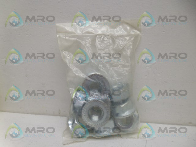 INDUSTRIAL MRO ZLB10SMC FLANGE SPIN LOCK NUT (PKG OF 10) *NEW IN FACTORY BAG*