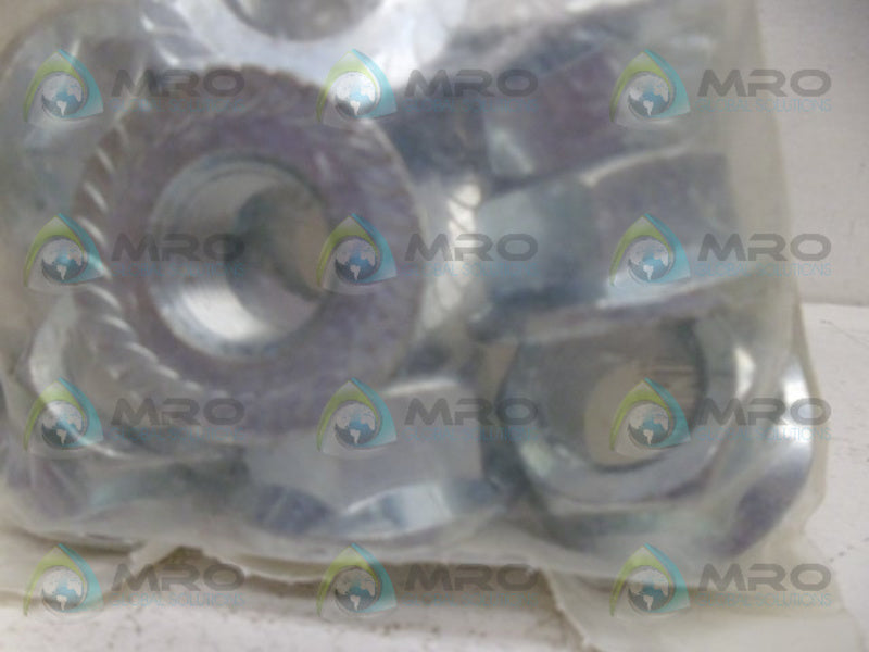 INDUSTRIAL MRO ZLB10SMC FLANGE SPIN LOCK NUT (PKG OF 10) *NEW IN FACTORY BAG*