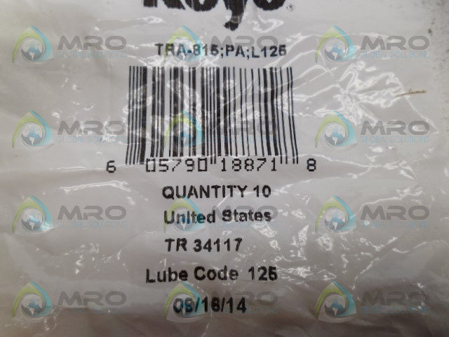 KOYO TRA-815:PA:L125 WASHER (PKG OF 10) *NEW IN FACTORY BAG*