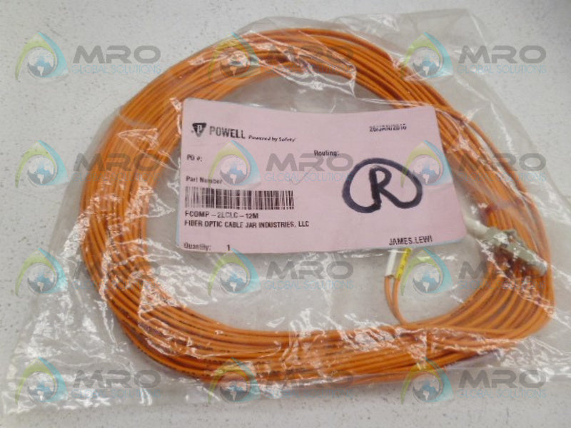 INDUSTRIAL MRO FCOMP-2LCLC-12M FIBER OPTIC CABLE *NEW IN FACTORY BAG*