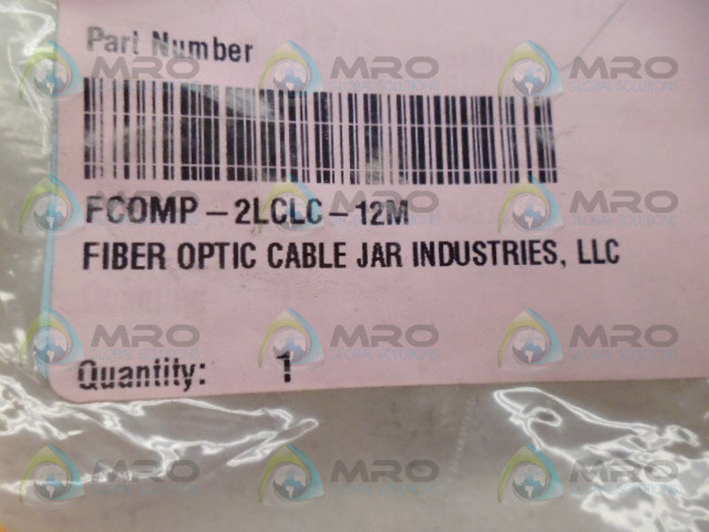 INDUSTRIAL MRO FCOMP-2LCLC-12M FIBER OPTIC CABLE *NEW IN FACTORY BAG*