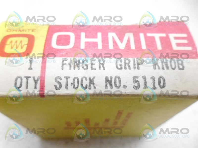OHMITE 5110 FINGER GRIP KNOB *NEW IN BOX*