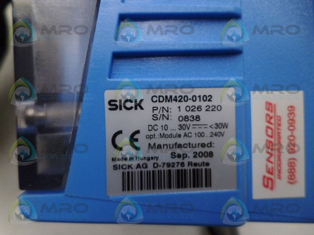 SICK CDM420-0102 CONTROL UNIT *NEW NO BOX*