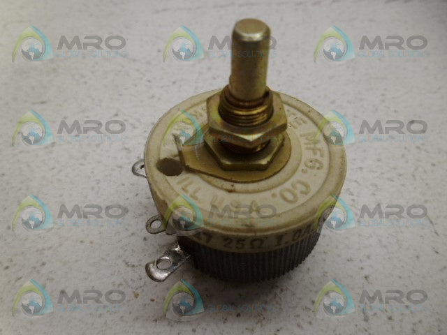 OHMITE 0147 RHEOSTAT 25W 25OHMS *NEW IN BOX*