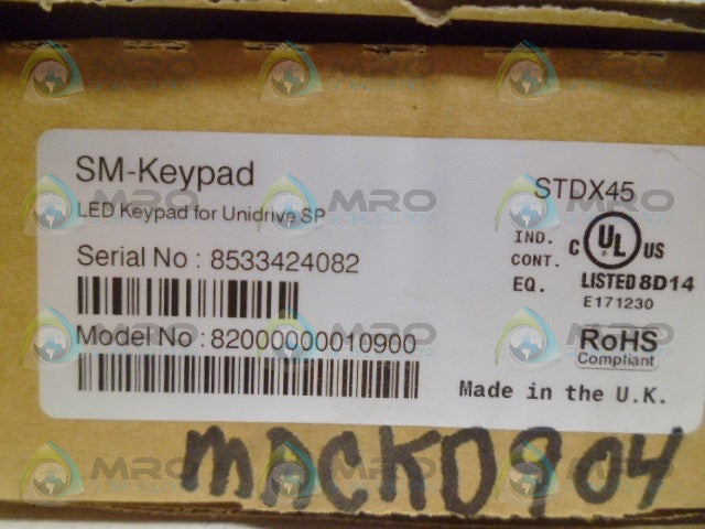 EMERSON 82000000010900 LED KEYPAD *NEW IN BOX*