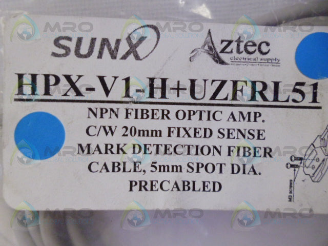 SUNX HPX-V1-H+UZFRL51 FIBER OPTIC AMP *NEW IN FACTORY BAG*