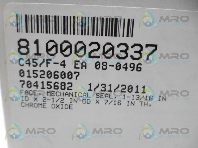 SPX 015206007 MECHANICAL SEAL FACE *NEW IN BOX*