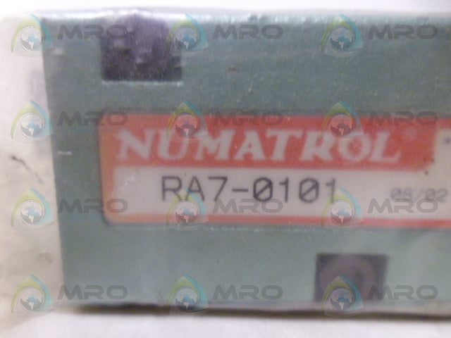 NUMATROL RA7-0101 RELAY VALVE W/ BASE *NEW NO BOX*