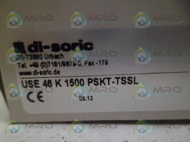 DI-SORIC USE46K1500PSKT-TSSL SENSOR *NEW IN BOX*
