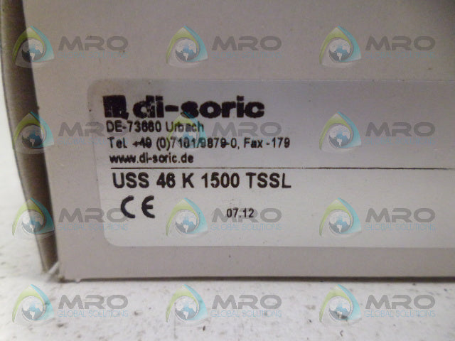 DI-SORIC USS46K1500RSSL *NEW IN BOX*