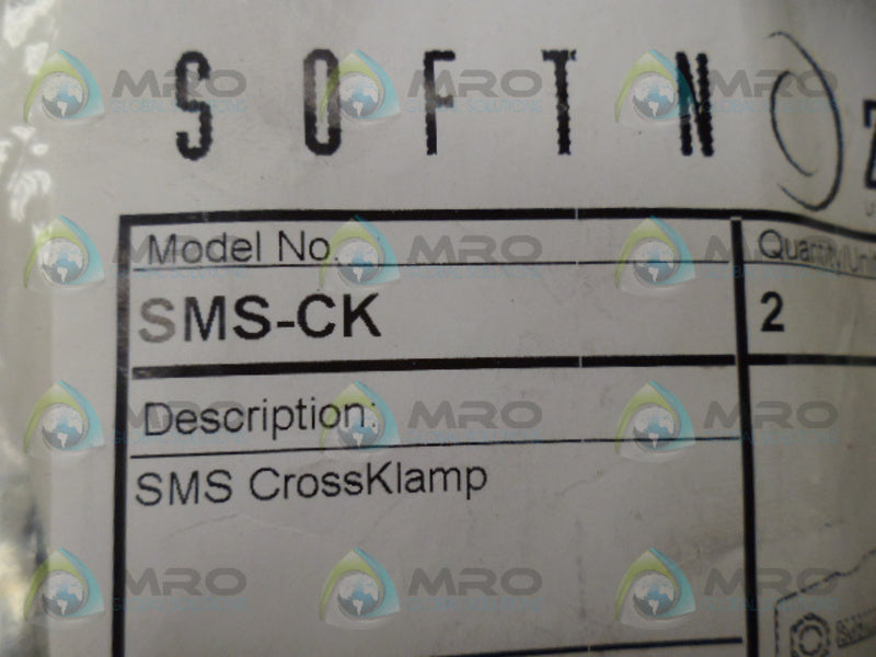 SOFTNOZE SMS-CK CROSS CLAMP (PKG OF 2) *NEW IN FACTORY BAG*