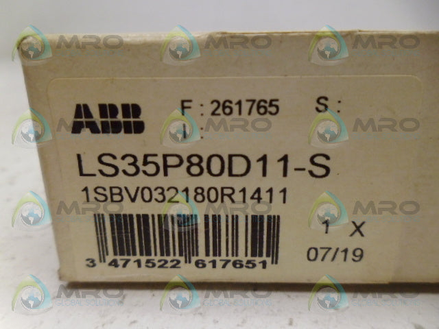ABB LS35P80D11-S 1SBV032180R1411 LIMIT SWITCH (AS PICTURED) *NEW IN BOX*